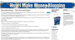 Desktop Screenshot of howimakemoneyblogging.com